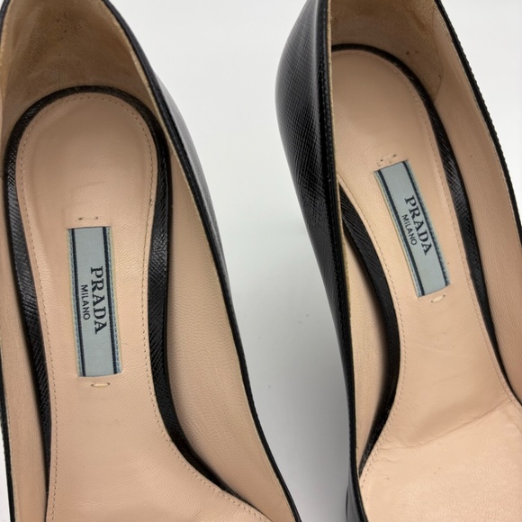 Prada Calzature Donna Vernice St. Saff Nero (Black); Size 36.5 (US 6) - Picture 4 of 11